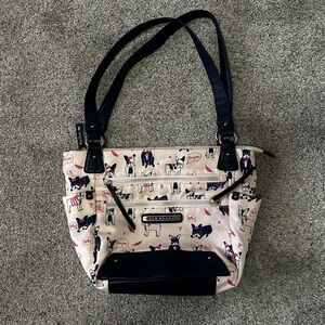 Lily Bloom | EUC Oui Oui Frenchi Finn Satchel, French Bulldog Handbag Purse